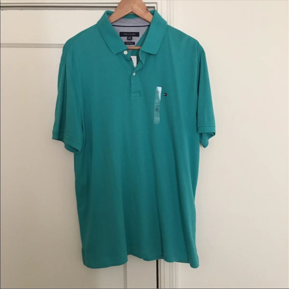 TOMMY HILFIGER POLO Green Seafoam SZ XL